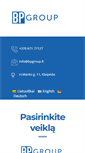 Mobile Screenshot of bpgroup.lt