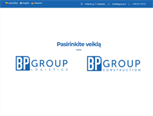 Tablet Screenshot of bpgroup.lt
